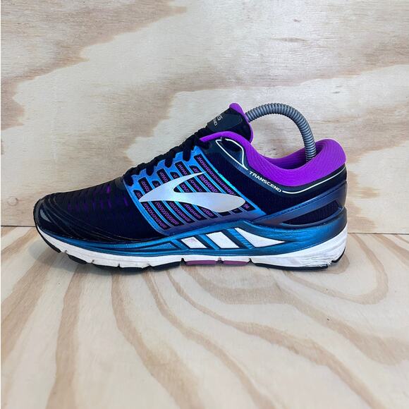 Brooks -Transcend 5 -Running Shoes -Black/Purple -Women's - 8.5(B) -1202631B023 - Picture 4 of 9